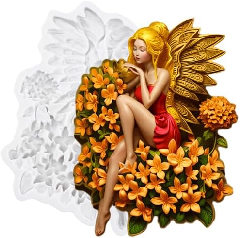 3D Flower Fairy Polymer Clay Molds Butterfly Fairy Silicone Mold