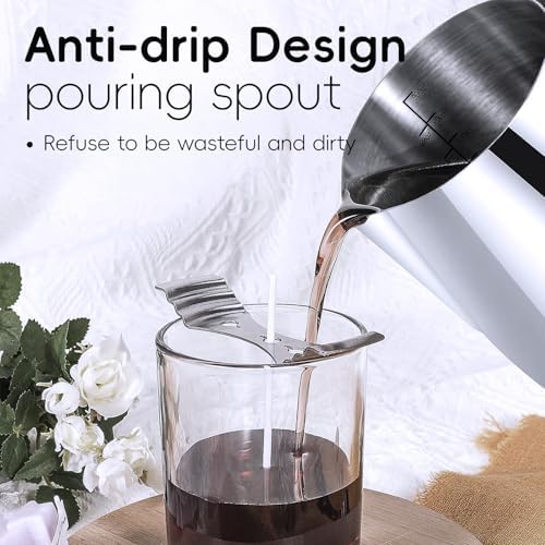 CasaCulina Candle Making Pouring Pot with Stirring Spoon, 32oz