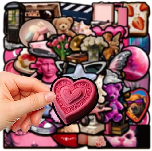DothRayan 100Pcs Cool Trendy Y2K Stickers, Aesthetic Downtown Girls Stickers Pack for Water Bottle Funny Waterproof Sticker for Teens Adults Vinyl Decals for Laptop Skateboard Party Supplies