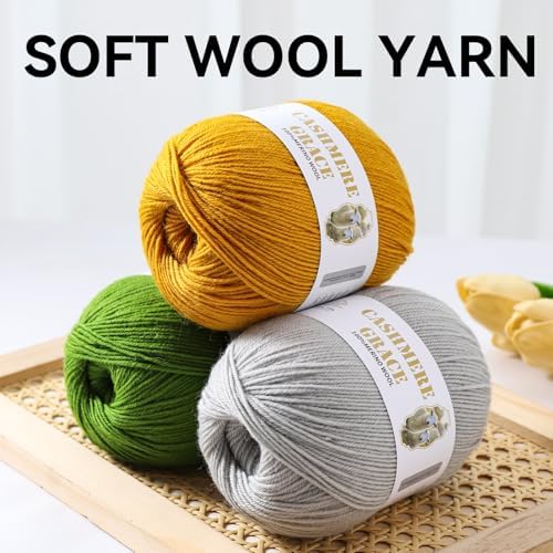 100% Pure Natural Merino Wool Yarn (4ply) - Each Ball 3.5 OZ/Approximately 320 Yards - Hand-Knitting/Crochet/Knitting - Soft and Non-irritating [2 Ball Set] (Mandala 02)