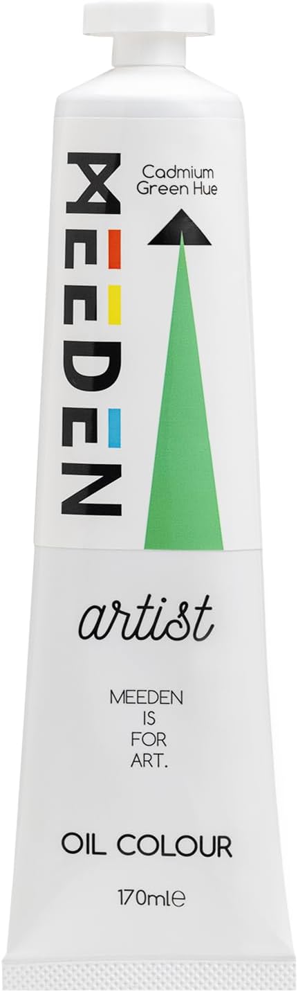 MEEDEN Artist Grade Oil Paint: Cadmium Green Hue - 170ml/5.7oz Tube | Professional Art Paints and Supplies for Canvas Painting