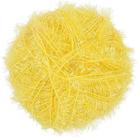 Red Heart Scrubby Sparkle Yarn, Lemon