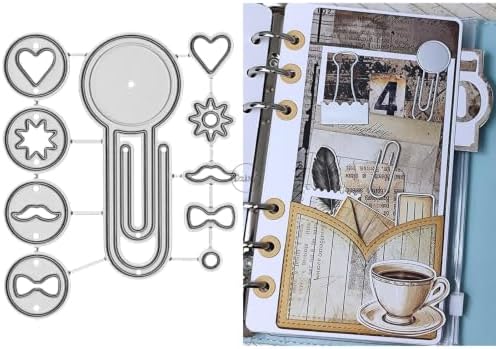 Hollow Paperclip Metal Cutting Dies for Card Making