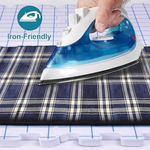 Interlocking Blocking Mats - Blocking Mats for Knitting and Crochet Projects, 4-Pack 12'' W x 12'' L Knitting Blocking Mats with 50 T-Pins, White