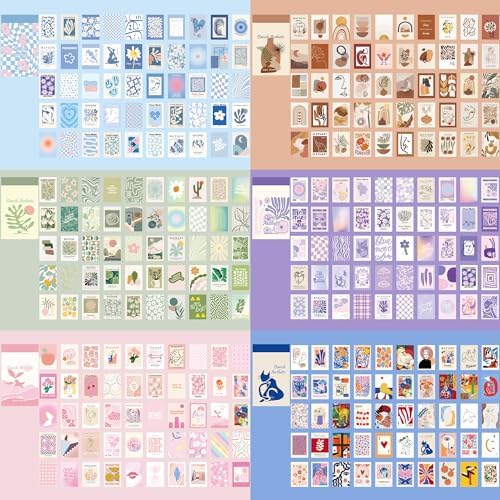12 Sets 600 Sheets Washi Stickers for Journaling, Boho, Abstract, Vintage Scrapbook Sticker Set for Bullet Journal Art Diary Card Craft Gifts Planner Notebook