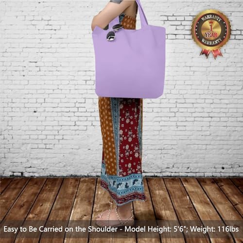 TOPDesign 3-Pack Super Strong Large 12oz Cotton Canvas Tote Bags, Reusable Grocery Shopping Cloth Bags, Fashionable Two-Tone Totes for Crafts, DIY Your Creative Designs