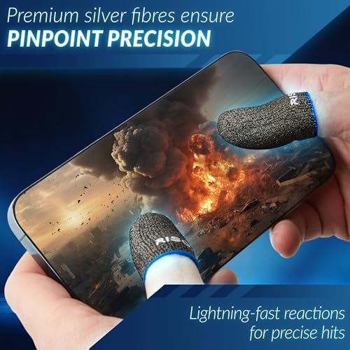 14 Pieces Gaming Finger Sleeves - Perfect Touchscreen Glide
