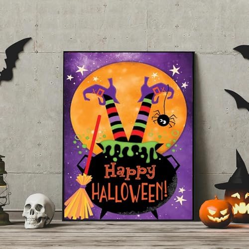 Witch Diamond Art Kits for Adults,Diamond Painting Kits for Beginner 5D