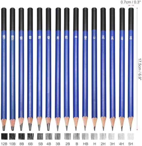 PATIKIL 2H Drawing Pencils for Sketching, 12PCS Sketch Pencils for Drawing Art Pencils Graphite Wood Pre-sharpened for Drawing Sketching Artists, 2H Pencils