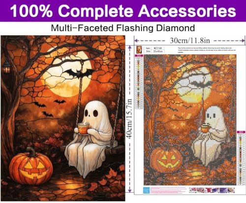 Halloween Diamond Art Kits for Adults, Diamond Painting Kits for Adults