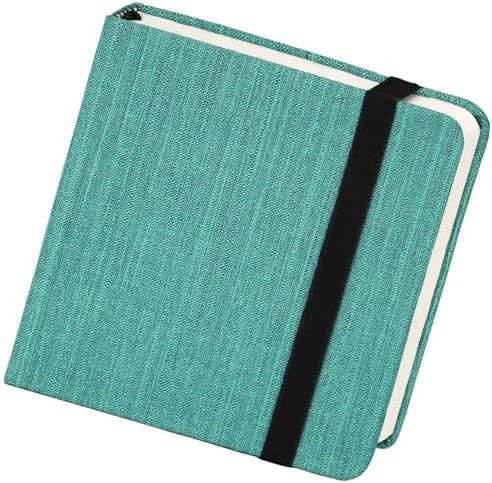 Funto Watercolor Journal, 4.7x4.7, 24 Sheets 100% Cotton Cold Press Paper 300gsm/140lb, Acid-Free Travel Sketchbook for Artists & Adults (Deep Green)