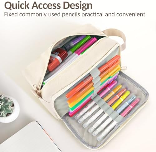 Sooez Original High Capacity Pencil Case, Big Pencil Bag Pouch Organizer