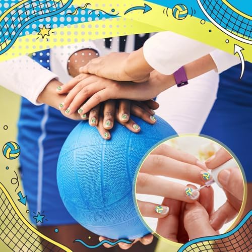 Weysat 30g Volleyball Polymer Clay Slices 0.2 Inch Mini Sports Confetti