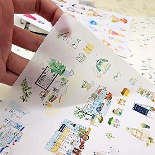 alinacutle Self- Adhesive Mask Paper,Masking Tape,Washi Tape,DIY Sticker Tape Sheets, School Supplies, for DIY Art Craft/Card/Album/Scrapbooking/Home Decorative,A4 Size, 8.3“x11.5,10/PK
