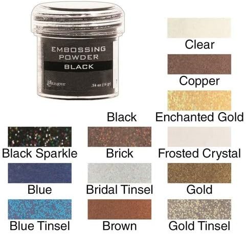 Ranger Embossing Powder, .50 Ounce Jar, Clear