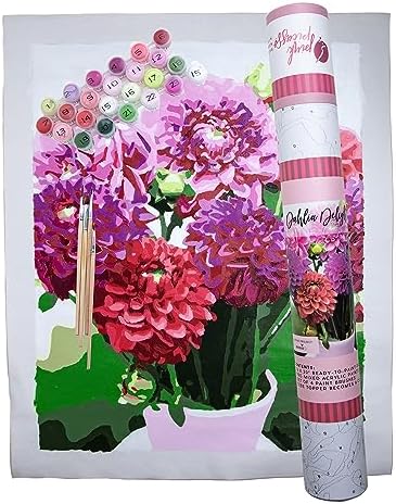 Pink Picasso Paint by Number Kit, for Adults & Teens,16x20, Dahlia Delight