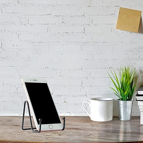 IBosins 5-Pack 3-Inch Small Plate Display Stands Black Metal Frame Stand