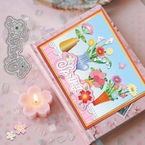 GLOBLELAND Holiday Months Cutting Dies for Card Making Months Seasons Metal Die Cuts Festival Cutting Dies Templates for Scrapbooking Journal Embossing Paper Craft Decor