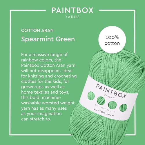 Paintbox Yarns 100% Cotton Aran Yarn 1.76oz / 50g, 93yds / 85m