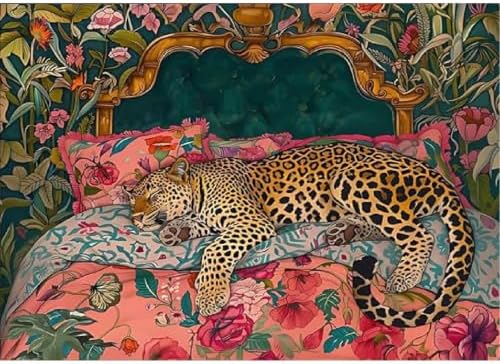 Cheetah Diamond Art Kits for Adults Diamond Painting Kits for Beginner DIY