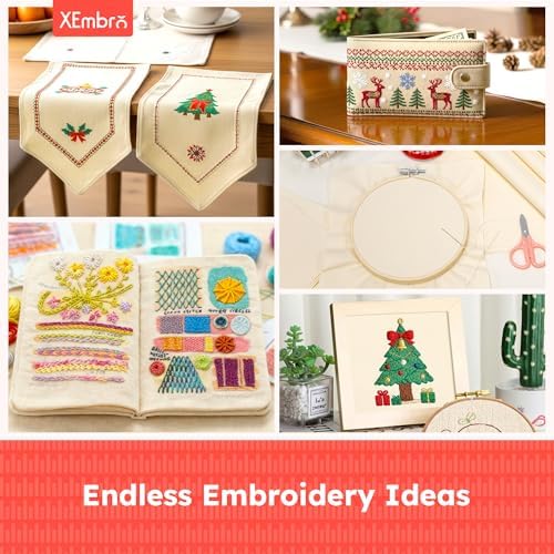 12 PCS Beige Embroidery Fabric for Embroidery Garment Craft, Pre-Cut Natural Cotton Embroidery Cloth Fabric, 4 Different Sizes Embroidery Cloth Squares (5.9 to 11.8inch)