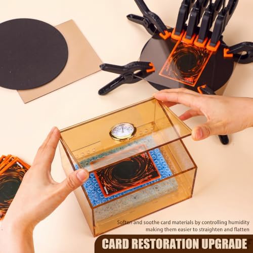 Card Flattening Kit Trading Card Flattening Tool Kit UV Protection, Acrylic
