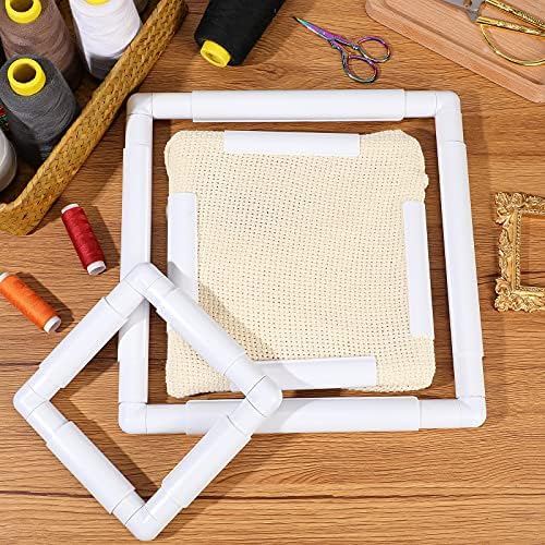 Janinka 3 Pcs Embroidery Hoop Cross Stitch Frames and Hoops, White