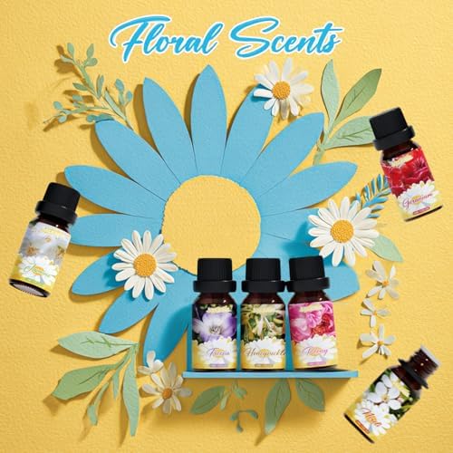 SALKING Essential Oils Gift Set, 100% Pure Aromatherapy Oils Set, 6 x 10 ML