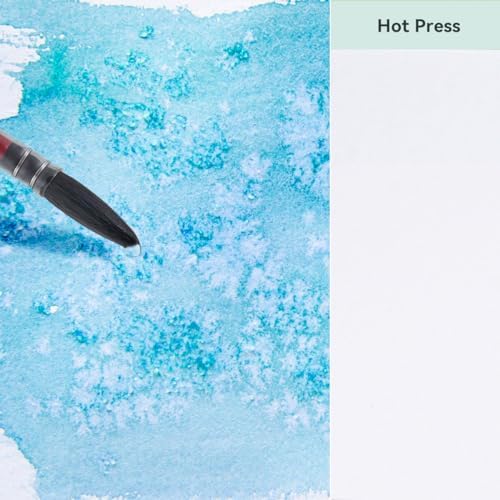 Lightwish Watercolor Sketchbook, 100% Cotton Cold Press Refillable Paper