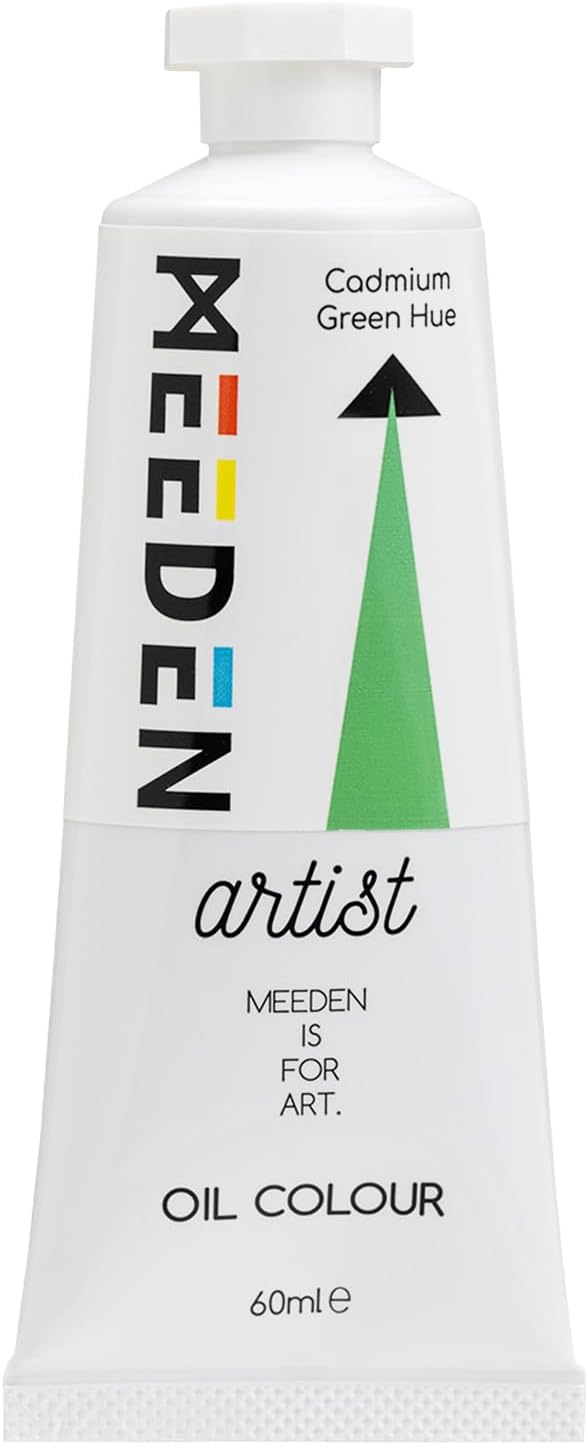MEEDEN Artist Grade Oil Paint: Cadmium Green Hue - 60ml/2oz Tube | Professional Art Paints and Supplies for Canvas Painting