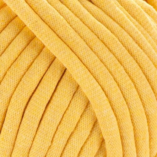YarnArt Crochet Knitting Cord Yarn - Home Decoration for Baskets, Mats, Rugs, Underpads, Cushions, Blankets, Bags, Cat - Dog Beds - Super Bulky(6) - 8.80 Oz - 80 Yard - 1 Skein (764- Yellow)