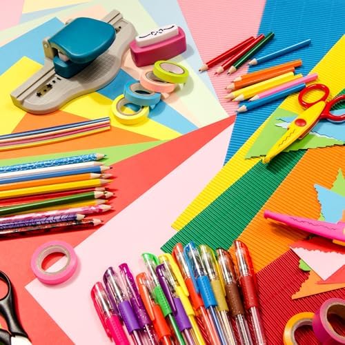 Accent Design Paper Accents Variety Pack, Rainbow Cardstock, Candy Duo, 12x12 Inch, 20 Pack, 65lb Coordinated Color Cardstock, Scrapbooking, Card Making, and Crafts