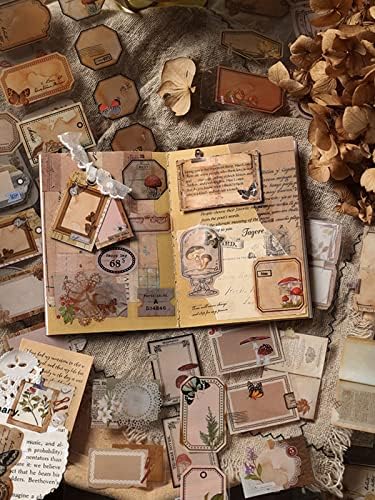 Vintage Stickers 20 Sheets Scrapbooking Supplies Journaling Decals (Letter)