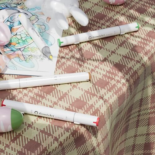 61 Alcohol Markers,With Bleeding-Proof Drawing Mat,Dual Tips Art Markers for Coloring,Sketching,Card Making and DIY Patinting- Perfect for Painting Enthusiast -Refillable