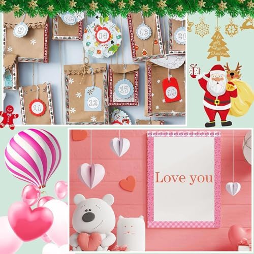 TaoBary 33 Rolls Washi Tape Set, 15mm Holiday Seasonal,Cute Style