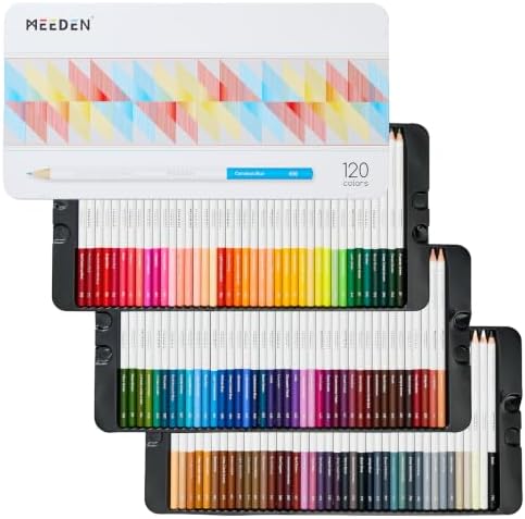 MEEDEN Artist Colored Pencil Set: 120 Oil Based Drawing Pencils For Adults