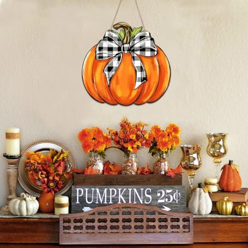 Unfinished Fall Wreaths Wood Crafts to Paint Set of 3, 11" Bulk Autumn Pumpkin Wreath Ornaments for Painting, Unfinished Wood Cutouts DIY Ornaments for Front Door with Ropes