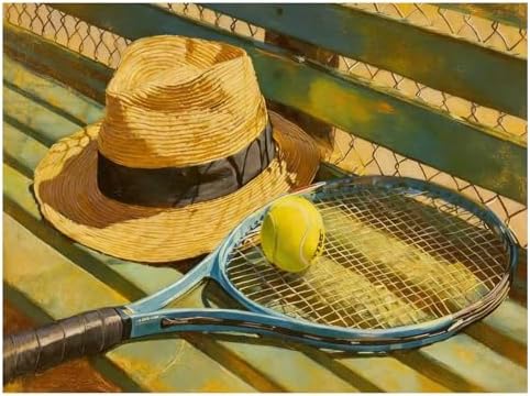 Reivworl Tennis Diamond Art Kits for Adults Beginner 12×16 inch