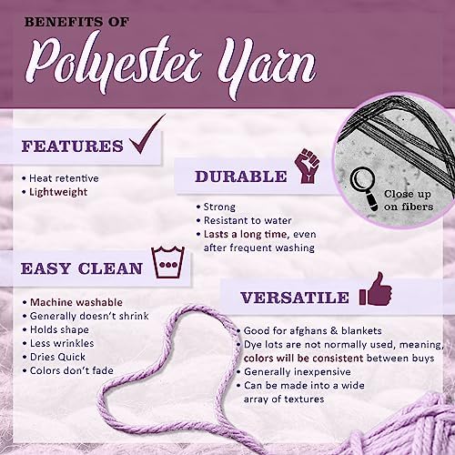 JubileeYarn Fun Finger Pride Loops Yarn - 100g/Skein Jumbo Polyester - Millay - 3 Skeins
