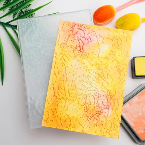 BAOFALI 3D Embossing Folder for Card Making, A Texture in Nature Plastic Texture Fades Embossing Folder Template for Scrapbooking Cardstock Album DIY Decoration Paper Crafting 6.3x4.5inch