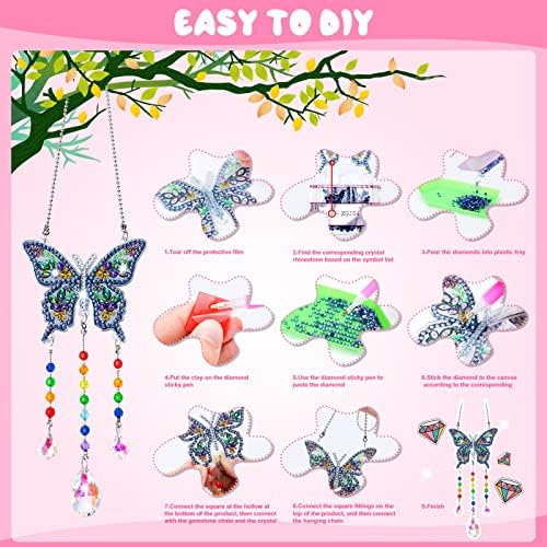 Crafts for Kids Ages 8-12, Birthday Gifts Presents Girls Diamond Art Kits