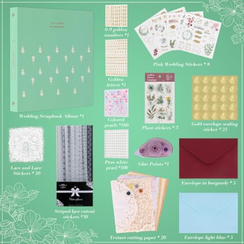 DIY Wedding Scrapbook Photo Album Kit,Letters to the Bride Scrapbook