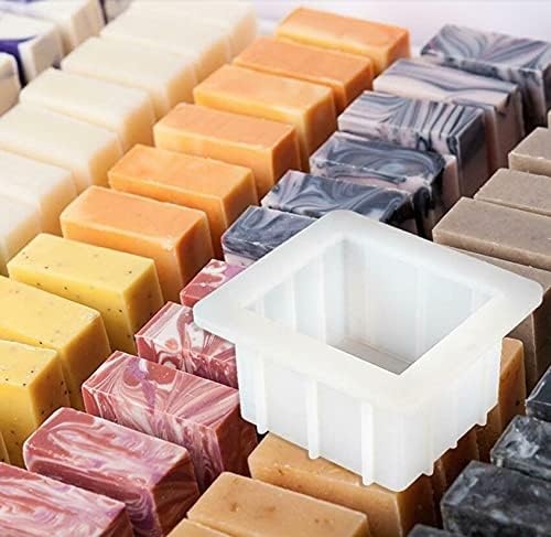 Square Silicone Soap Mold Small Loaf Bar DIY Handmade Swirl Making Tool
