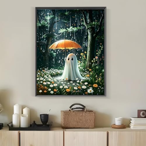 Tabszca Halloween Ghost Paint by Numbers Kit for Adults 16 X 20 Inch