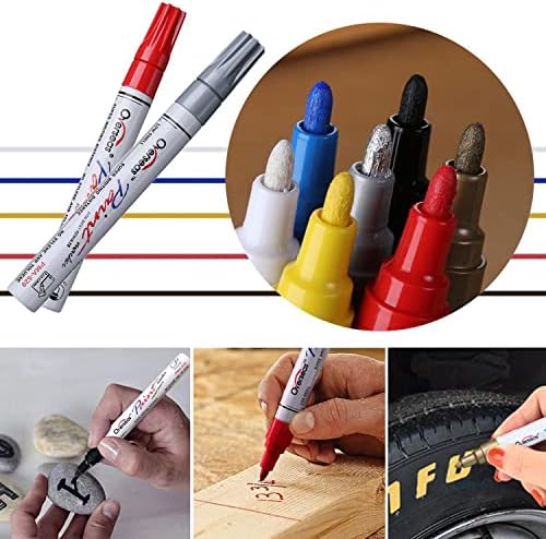 TFIVE 12 Colors Paint Pens Paint Markers, Oil Based Permanent Markers
