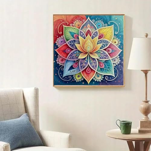Diamond Art Kits for Adults, Mandala Diamond Painting Kits 14x14 In