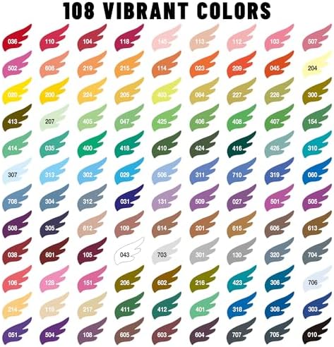 108 Colors Dual Tip Acrylic Paint Markers Pens - Dot markers and Fine Tip