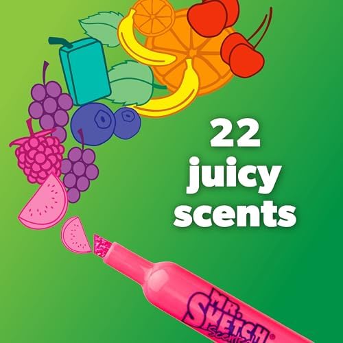 Mr. Sketch Scented Markers, Chisel Tip, Assorted Colors, 14 Count - Fun for Kids, Coloring, Spark Creativity, Arts & Crafts