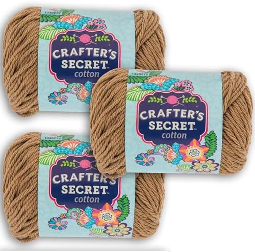 Hobby Lobby Crafter's Secret Yarn, 25 Taupe, Set of 3