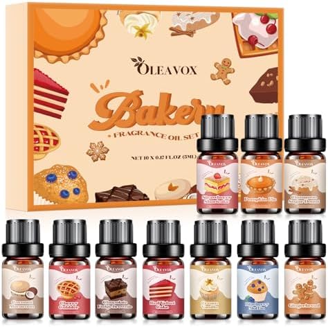 Bakery Essential Oils Set, Fragrance Oil for Diffuser